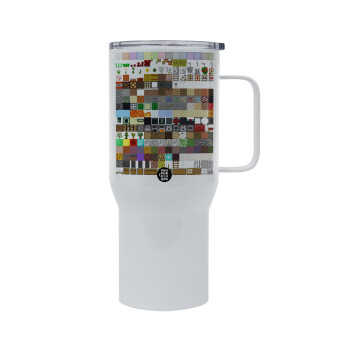 Minecraft blocks, Mega Stainless steel Tumbler with lid, double wall 750L