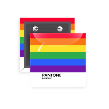 Pantone Rainbow, Κονκάρδα παραμάνα τετράγωνη 5x5cm