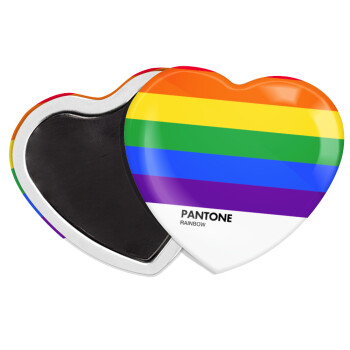 Pantone Rainbow, Μαγνητάκι καρδιά (57x52mm)
