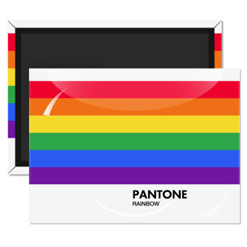 Pantone Rainbow, Ορθογώνιο μαγνητάκι ψυγείου διάστασης 9x6cm
