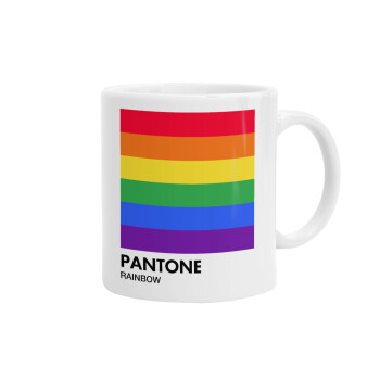 Pantone Rainbow, Ceramic coffee mug, 330ml (1pcs)