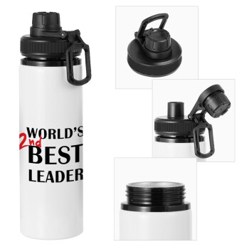 World's 2nd Best leader , Metal water bottle with safety cap, aluminum 850ml