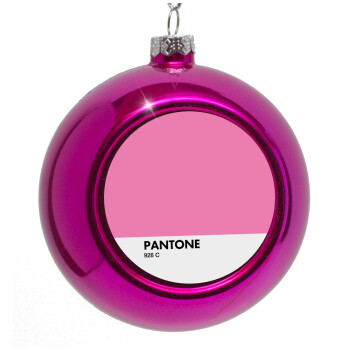 PANTONE Pink C, Purple Christmas tree ornament bauble 8cm