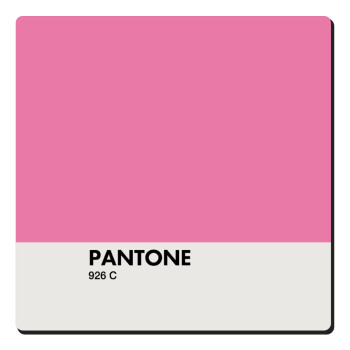 PANTONE Pink C, Τετράγωνο μαγνητάκι ξύλινο 6x6cm
