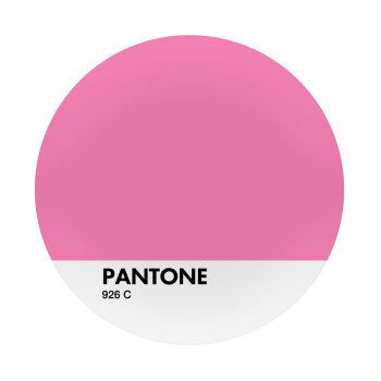 PANTONE Pink C, Mousepad Round 20cm