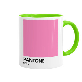 PANTONE Pink C, Κούπα χρωματιστή βεραμάν, κεραμική, 330ml