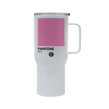 PANTONE Pink C, Mega Stainless steel Tumbler with lid, double wall 750L