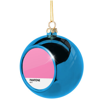 PANTONE Pink C, Χριστουγεννιάτικη μπάλα δένδρου Μπλε 8cm
