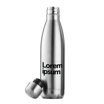 Lorem ipsum, Inox (Stainless steel) double-walled metal mug, 500ml
