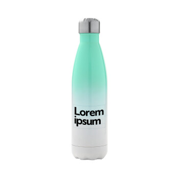Lorem ipsum, Metal mug thermos Green/White (Stainless steel), double wall, 500ml