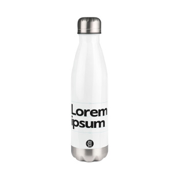 Lorem ipsum, Metal mug thermos White (Stainless steel), double wall, 500ml