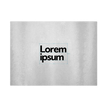 Lorem ipsum, Επιφάνεια κοπής γυάλινη (38x28cm)