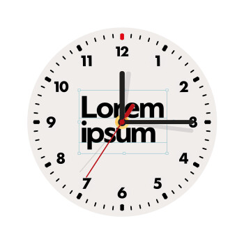 Lorem ipsum, Ρολόι τοίχου ξύλινο (20cm)