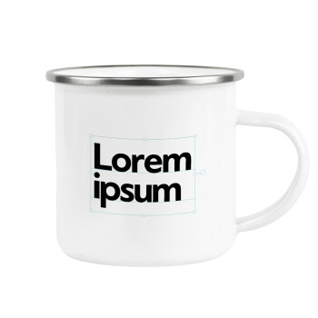 Lorem ipsum, Κούπα Μεταλλική εμαγιέ λευκη 360ml