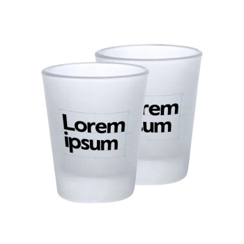 Lorem ipsum, Σφηνοπότηρα γυάλινα 45ml του πάγου (2 τεμάχια)