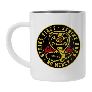 cobra kai strike first dojo, Mug Stainless steel double wall 450ml