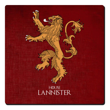 House Lannister GOT, Τετράγωνο μαγνητάκι ξύλινο 6x6cm