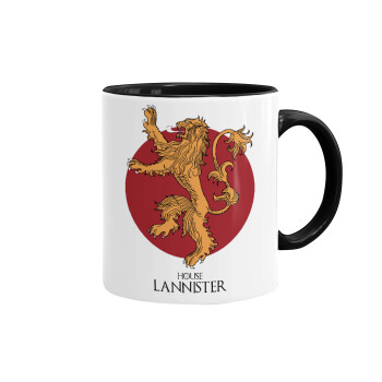 House Lannister GOT, Mug colored black, ceramic, 330ml