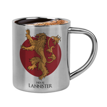 House Lannister GOT, Double-wall metal cup for espresso (220ml)