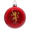 Red Christmas tree ornament bauble 8cm