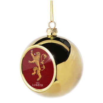 House Lannister GOT, Golden Christmas tree ball ornament 8cm