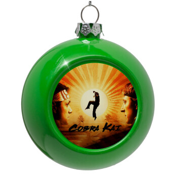 Cobra Kai, Green Christmas tree ornament bauble 8cm