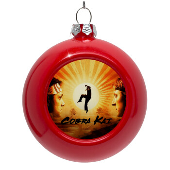 Cobra Kai, Red Christmas tree ornament bauble 8cm