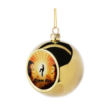 Cobra Kai, Golden Christmas tree ball ornament 8cm