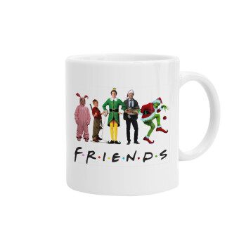 Christmas FRIENDS, Ceramic coffee mug, 330ml (1pcs)