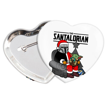 Star Wars Santalorian, Κονκάρδα παραμάνα καρδιά (57x52mm)