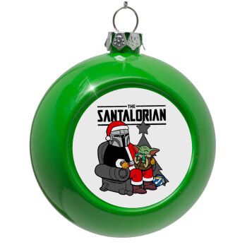 Star Wars Santalorian, Green Christmas tree ornament bauble 8cm