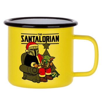 Star Wars Santalorian, Κούπα Μεταλλική εμαγιέ ΜΑΤ Κίτρινη 360ml