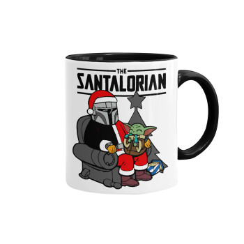 Star Wars Santalorian, Mug colored black, ceramic, 330ml