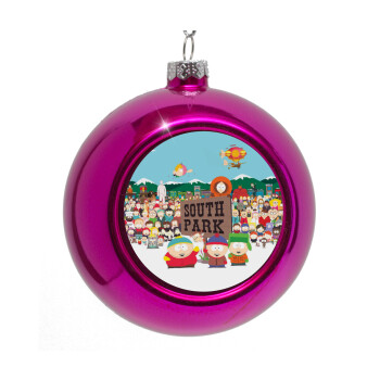 South Park, Purple Christmas tree ornament bauble 8cm