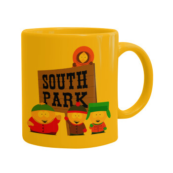 South Park, Ceramic coffee mug yellow, 330ml