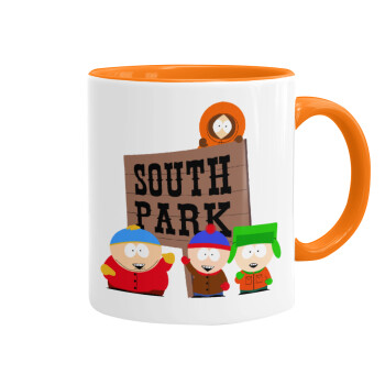 South Park, Mug colored orange, ceramic, 330ml