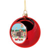 Christmas tree ball Red 8cm