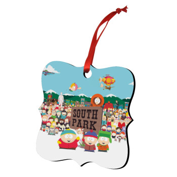 South Park, Christmas ornament polygon wooden 7.5cm