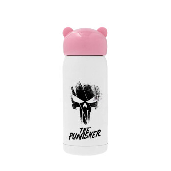 The punisher, Pink stainless steel thermal flask, 320ml