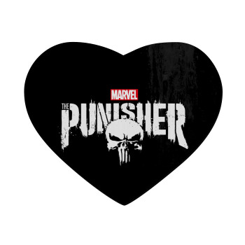 The punisher, Mousepad heart 23x20cm