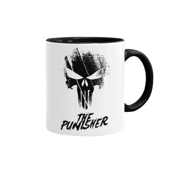 The punisher, Mug colored black, ceramic, 330ml