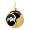 Golden Christmas tree ball ornament 8cm