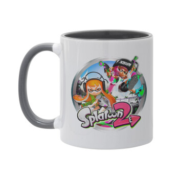 Splatoon 2, Mug colored grey, ceramic, 330ml