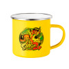 Yellow Enamel Metallic Cup 360ml