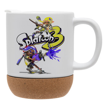 Splatoon 3, Κούπα, κεραμική με βάση φελού και καπάκι (ΜΑΤ), 330ml (1 τεμάχιο)