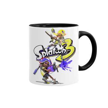 Splatoon 3, Mug colored black, ceramic, 330ml