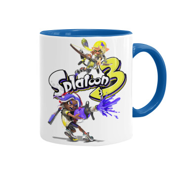 Splatoon 3, Mug colored blue, ceramic, 330ml