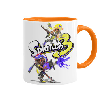 Splatoon 3, Mug colored orange, ceramic, 330ml