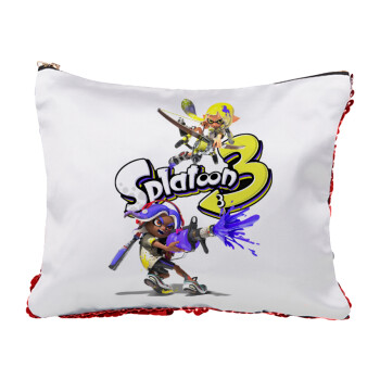 Splatoon 3, Τσαντάκι νεσεσέρ με πούλιες (Sequin) Κόκκινο