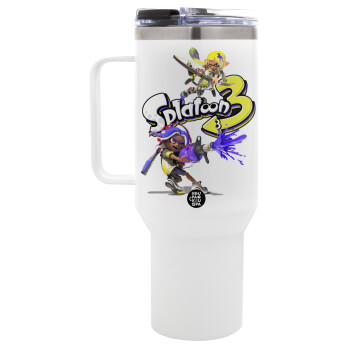 Splatoon 3, Mega Tumbler με καπάκι, διπλού τοιχώματος (θερμό) 1,2L